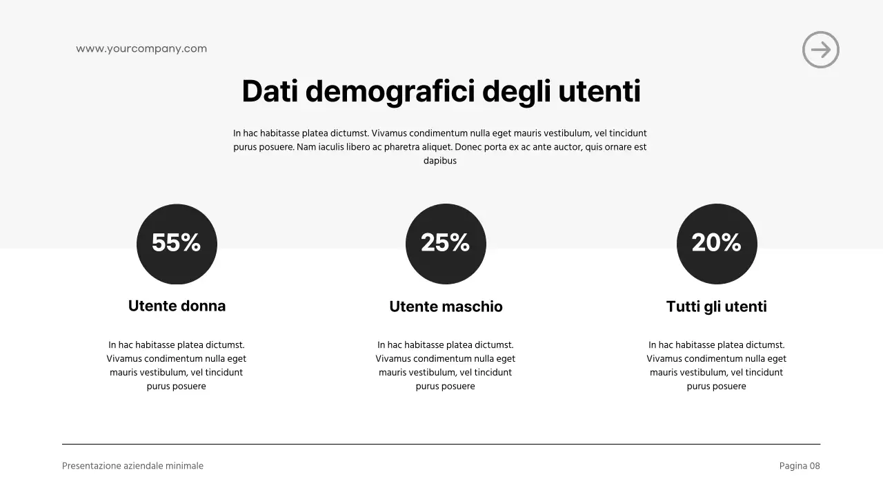 Introduzione aziendale moderna in bianco e nero
