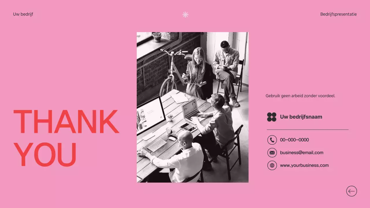 Soft Pink Clean Bedrijfsintroductie