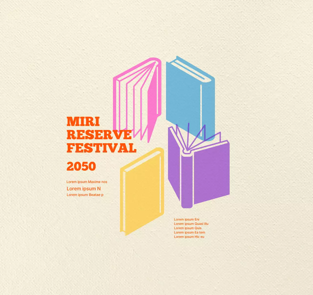 Diseño inspirado en la Fiesta del Libro