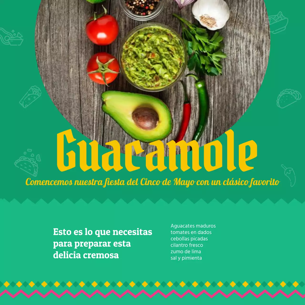 Yellow Traditional Cinco de Mayo Recipe