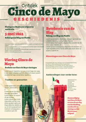 Ivory Klassiek Cinco de Mayo Geschiedenis Studiemateriaal