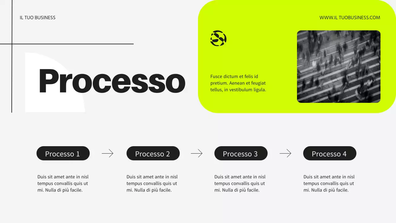 Neon e nero Introduzione moderna al business