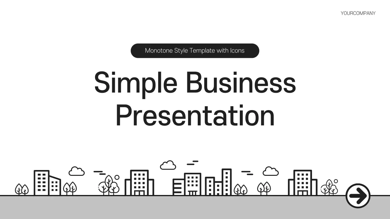Black Minimal Business Presentation