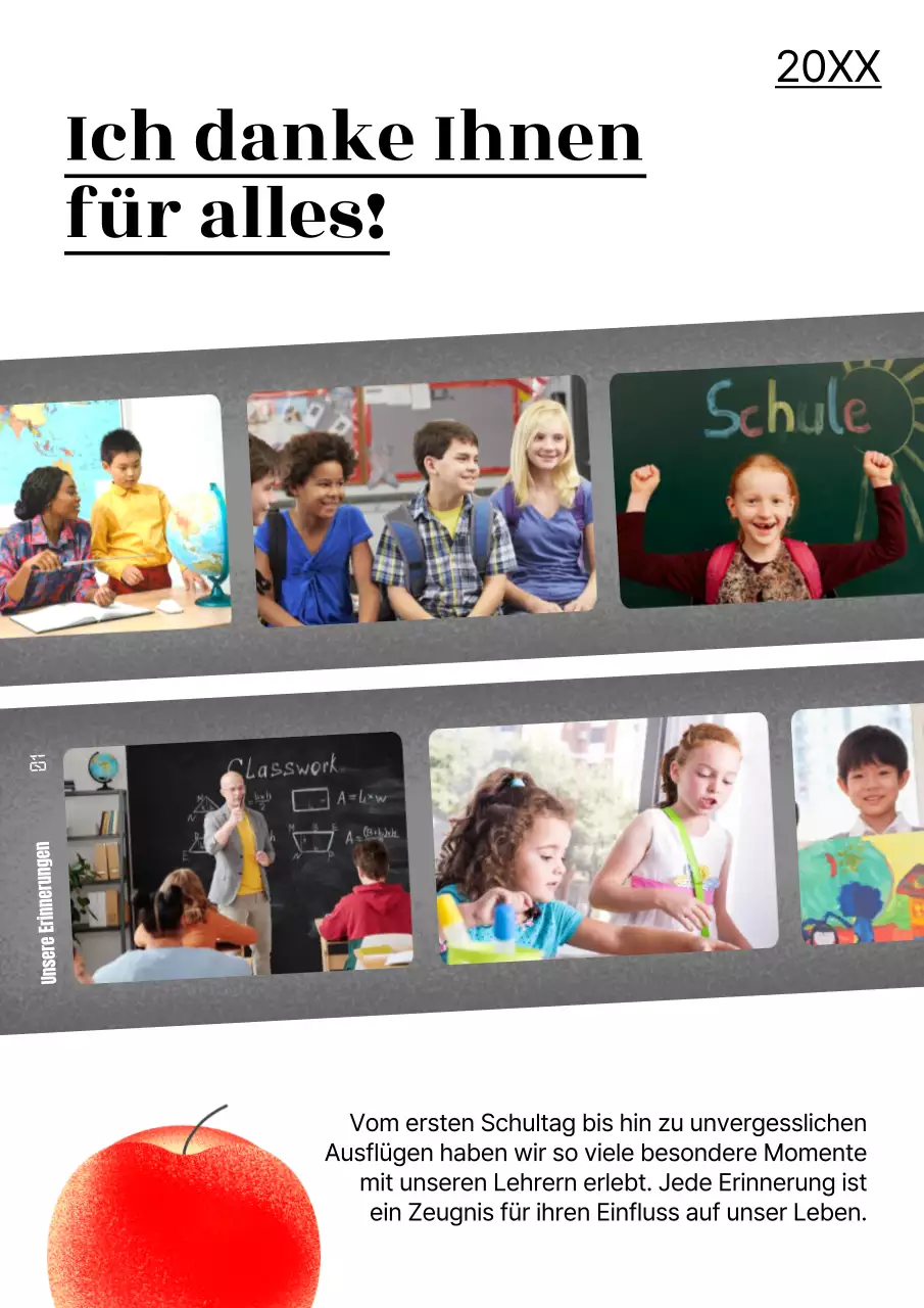Eine hübsche Feier zum Teacher's Day in Weiß und Rot