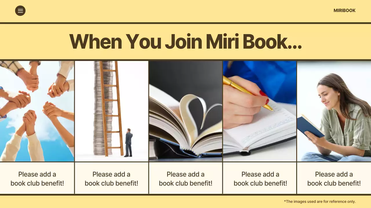 Beige Modern Book Club Promotion Presentation