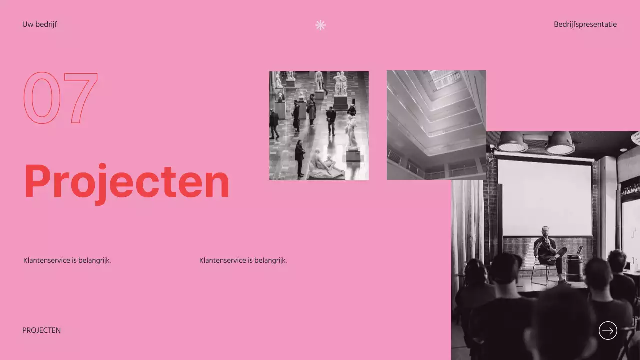 Soft Pink Clean Bedrijfsintroductie