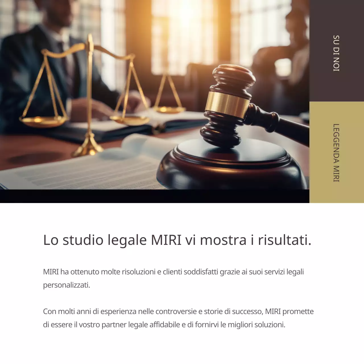 Promuovere uno studio legale moderno in marrone e beige