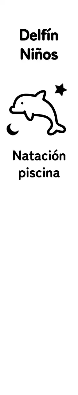Bonito diseño con simpáticas ilustraciones de delfines