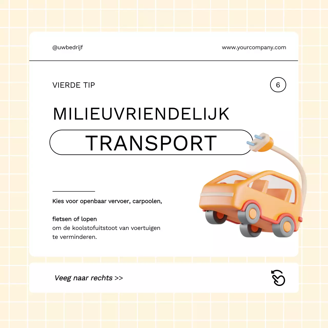 Oranje gids met eenvoudige tips voor groener leven