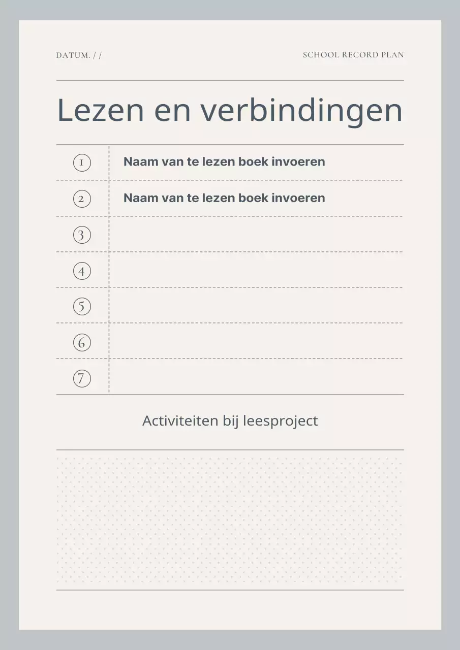 Een eenvoudige dagboekplanner in lichtblauw en ivoorkleurig