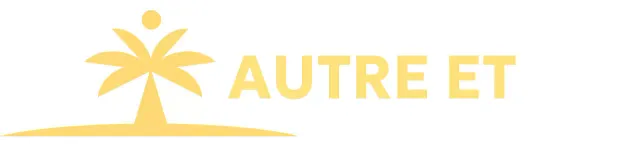 Conception de papier à lettres représentant une île avec des palmiers