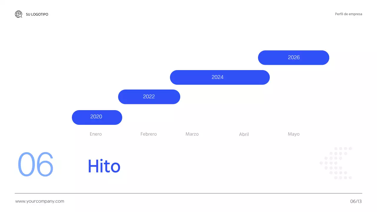 Presentación de Blue Modern Business Company