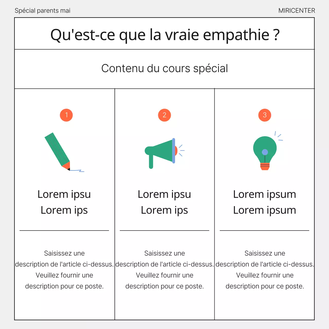  Promouvoir les classes vertes et noires sur la parentalité