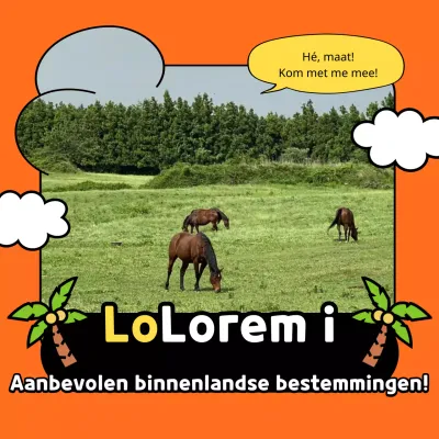 Oranje en groene binnenlandse bestemmingen om te verkennen