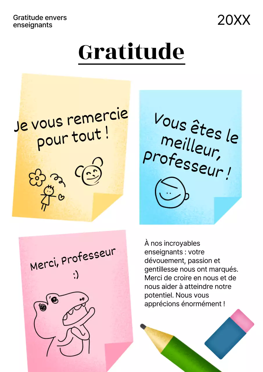 Promouvoir une jolie fête des enseignants en blanc et rouge