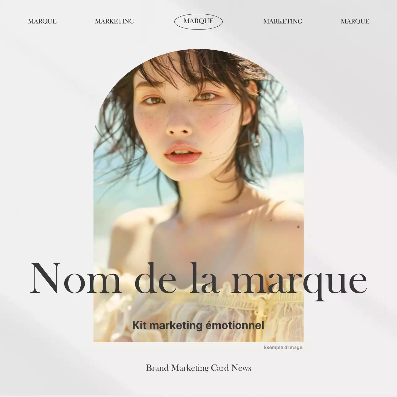 Promouvoir le flux de marque moderne d'Ivory