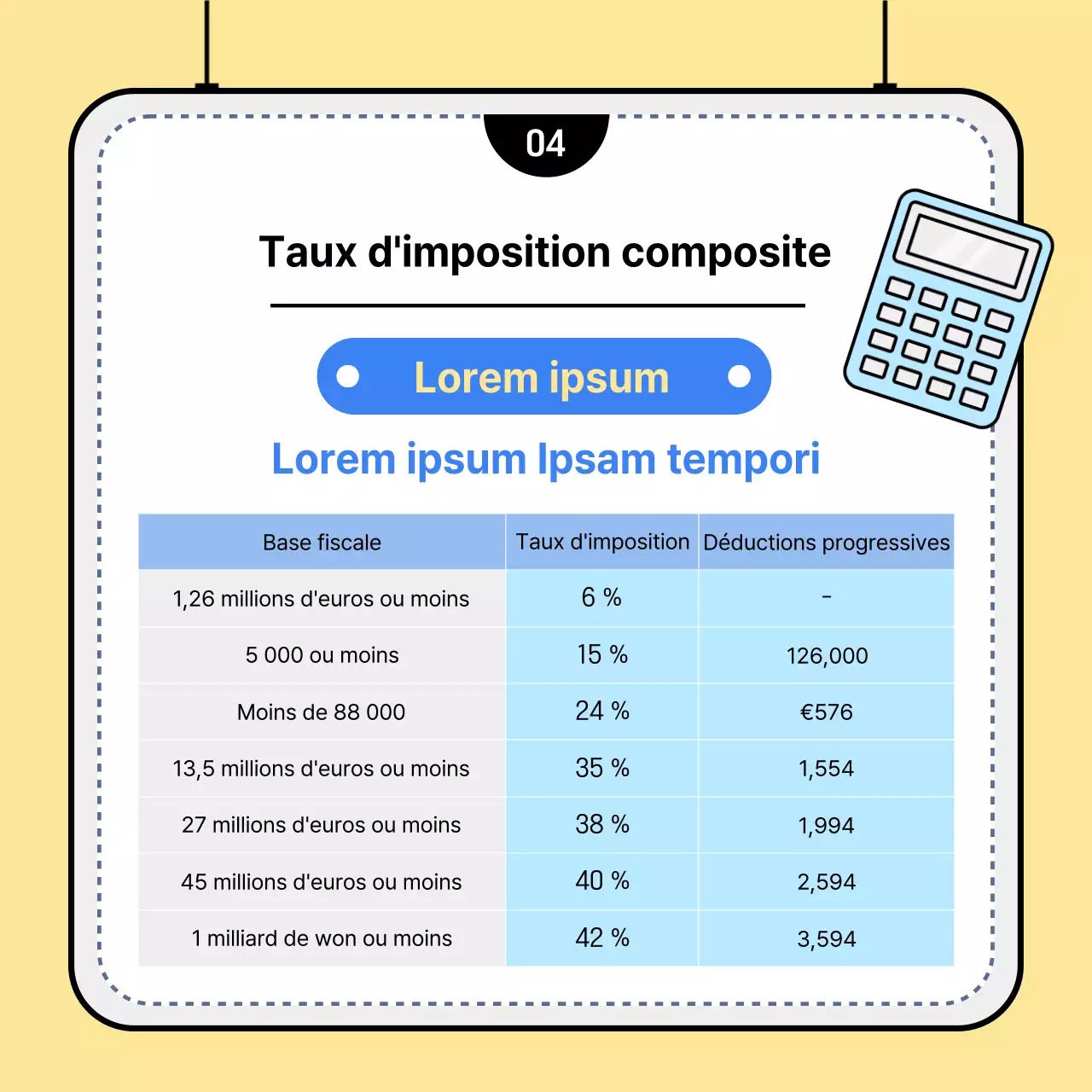 Un guide simple, en bleu et blanc, pour remplir votre déclaration d'impôt sur le revenu complète