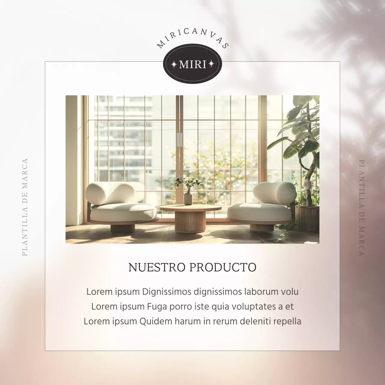 Promover muebles e interiores sencillos en color marfil