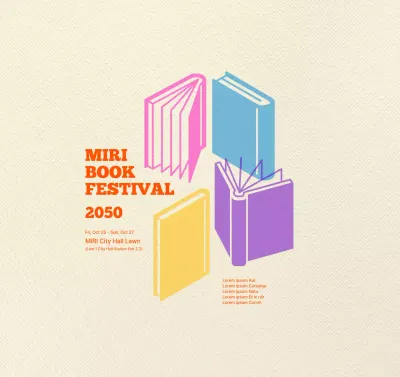 Desain yang terinspirasi dari festival buku