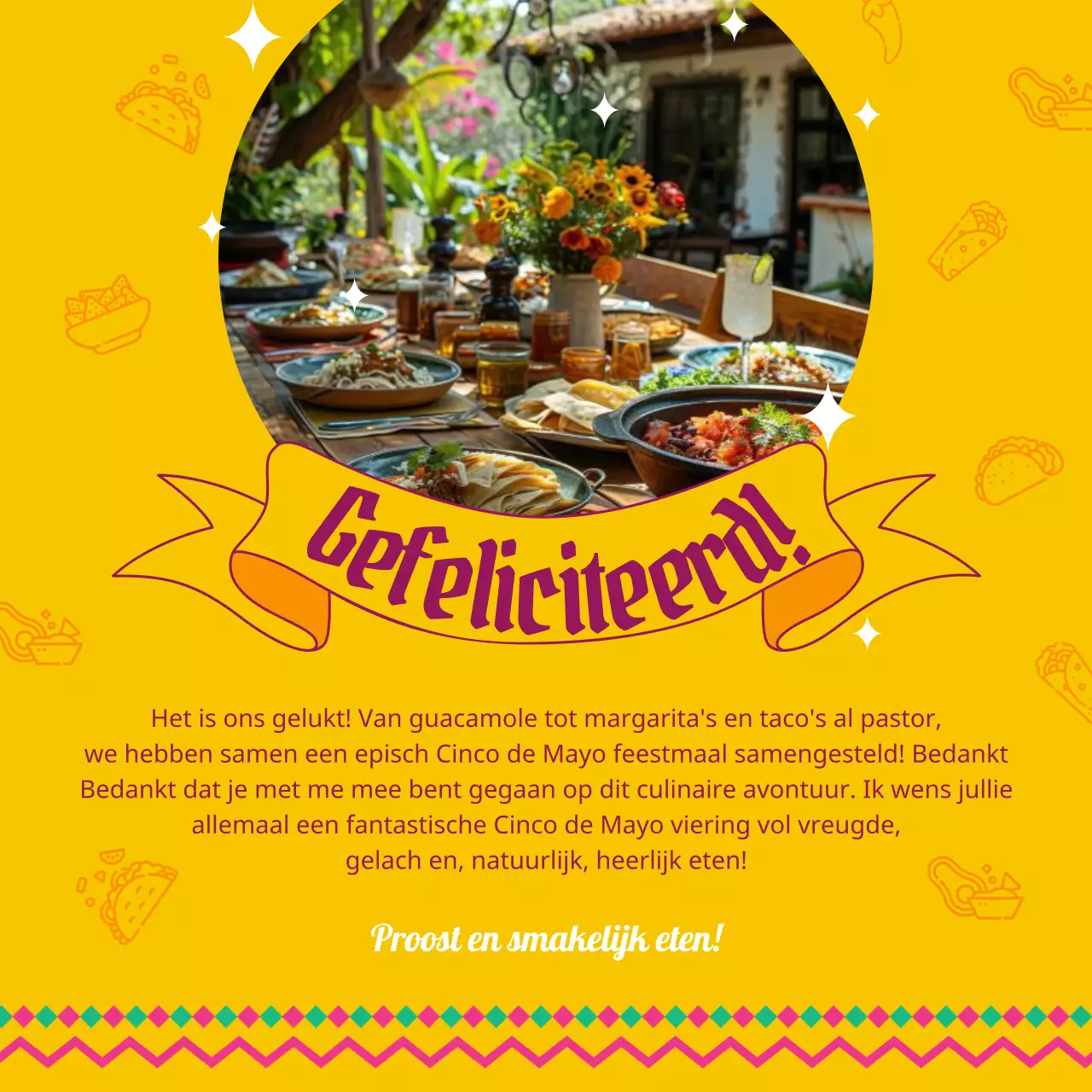 Traditioneel geel Cinco de Mayo-recept