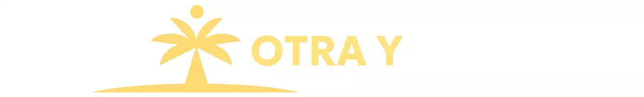 Diseño de papelería con una isla de palmeras