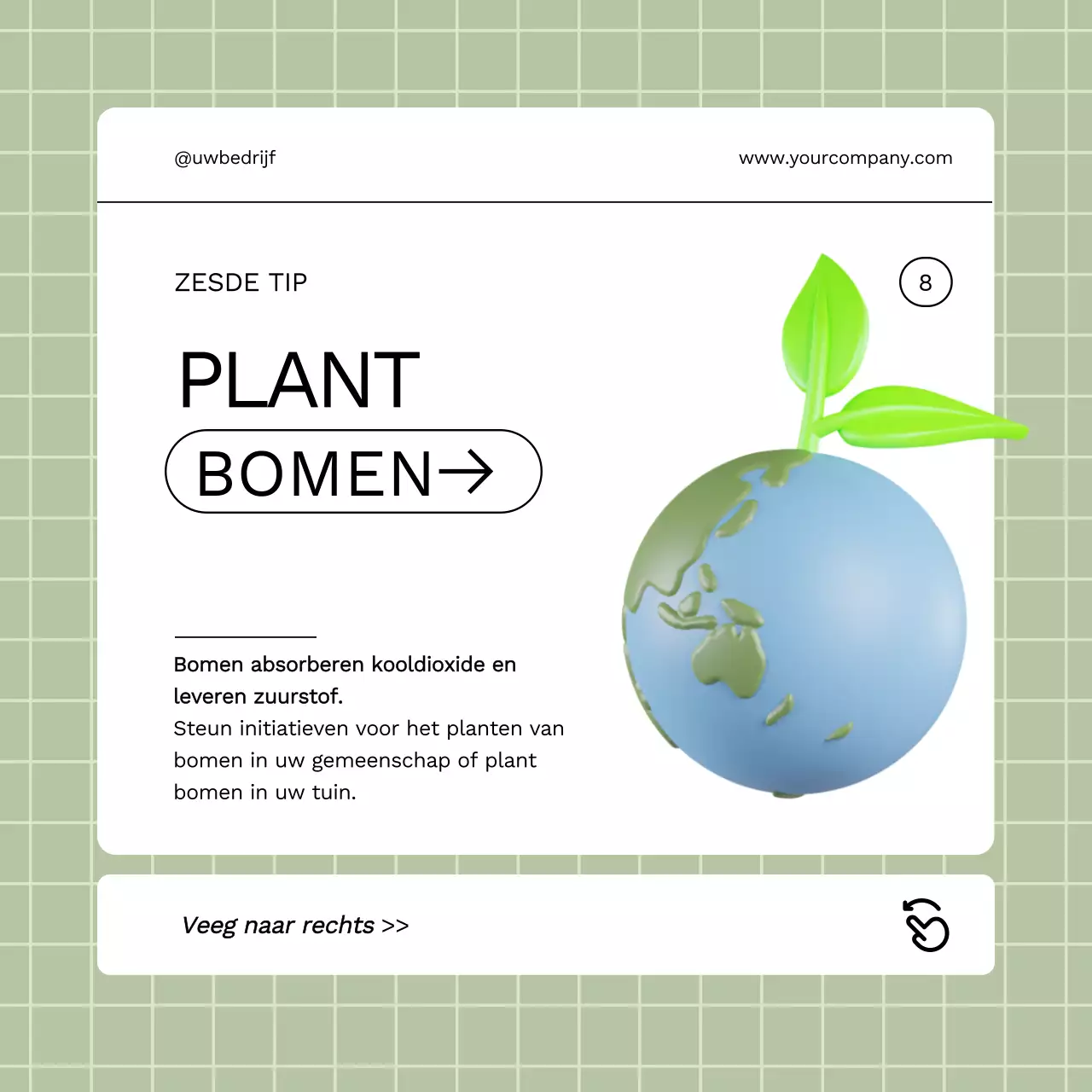 Oranje gids met eenvoudige tips voor groener leven