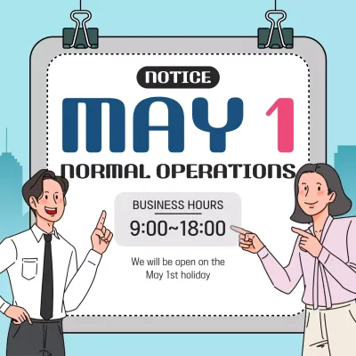 Blue Simple Business Notice Social Media Post