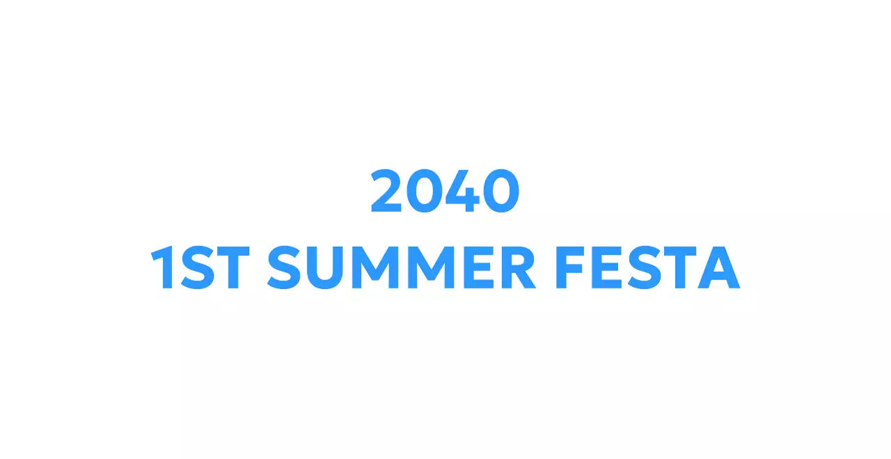 A cool summer festival celebration with palm tree illustrations