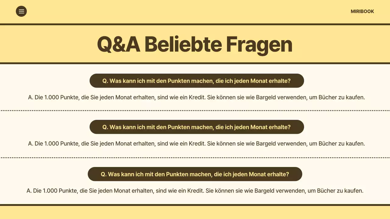 Förderung eines minimalistischen Anmeldeleitfadens für den Buchclub mit gelbem Hintergrund