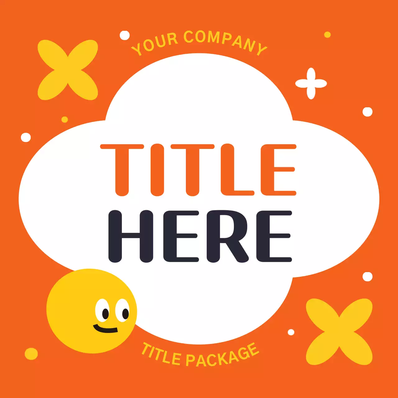 Frame main title for a pop of rainbow colors