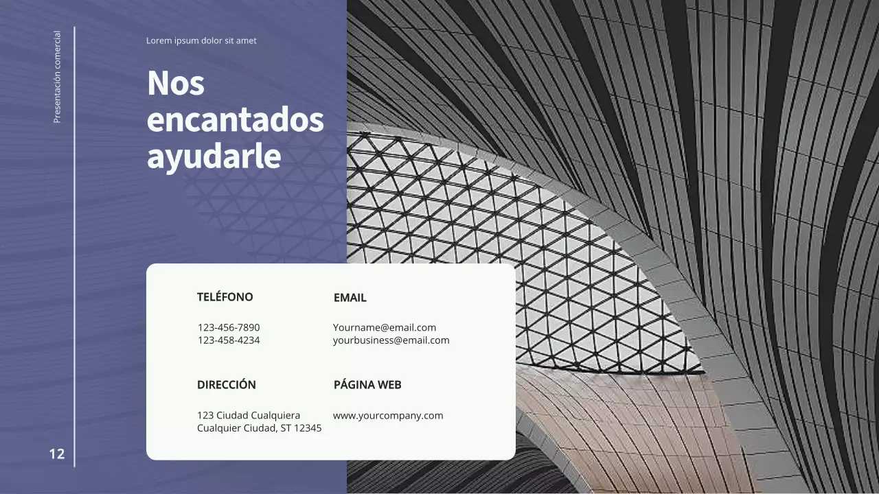 Purple Blue Presentación de una empresa moderna