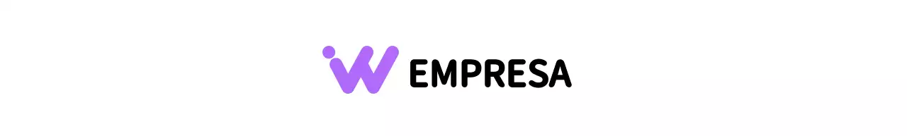 Logotipo de empresa con un sencillo alfabeto negro