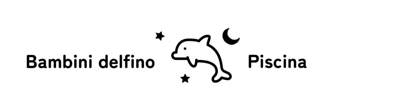 Simpatico design con illustrazioni di delfini