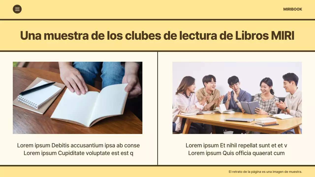 Promueva una guía minimalista de inscripción a un club de lectura con fondo amarillo