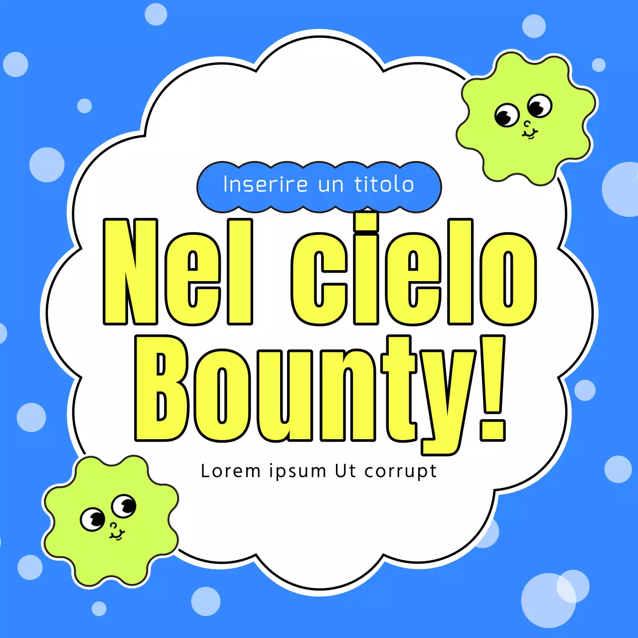 Semplici miniature principali in chartreuse e rosa acceso