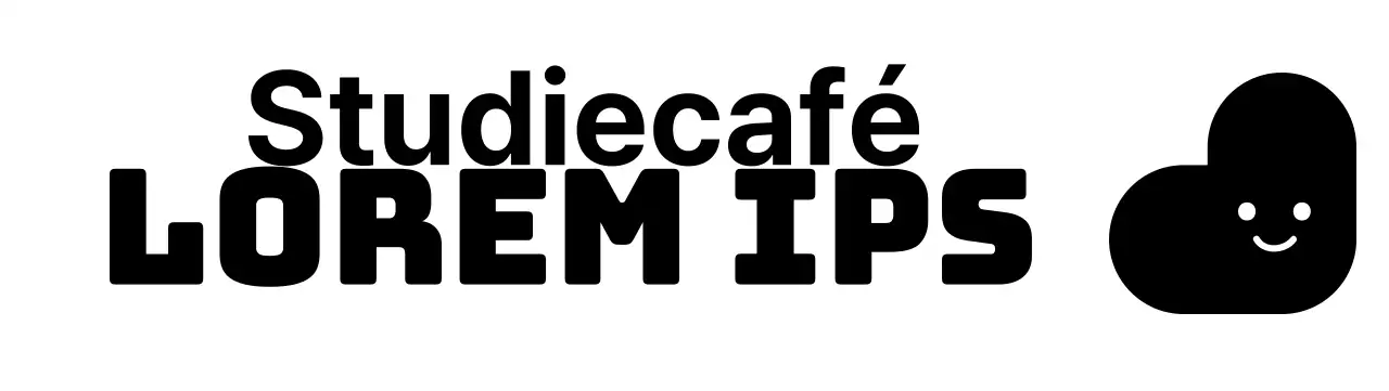 Studiecafé leeszaal logo in een afgerond lettertype
