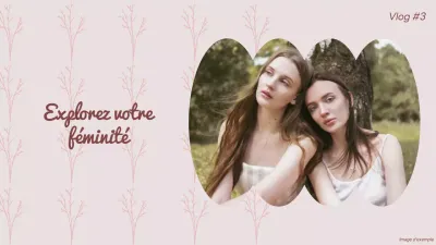 Pink and Brown Elegant Feminity Vlog Lifestyle Promotion