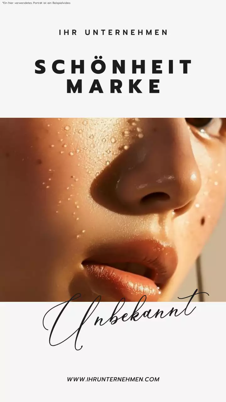 Beige und Grau Trend Beauty Brand Promotion