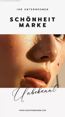 Beige und Grau Trend Beauty Brand Promotion