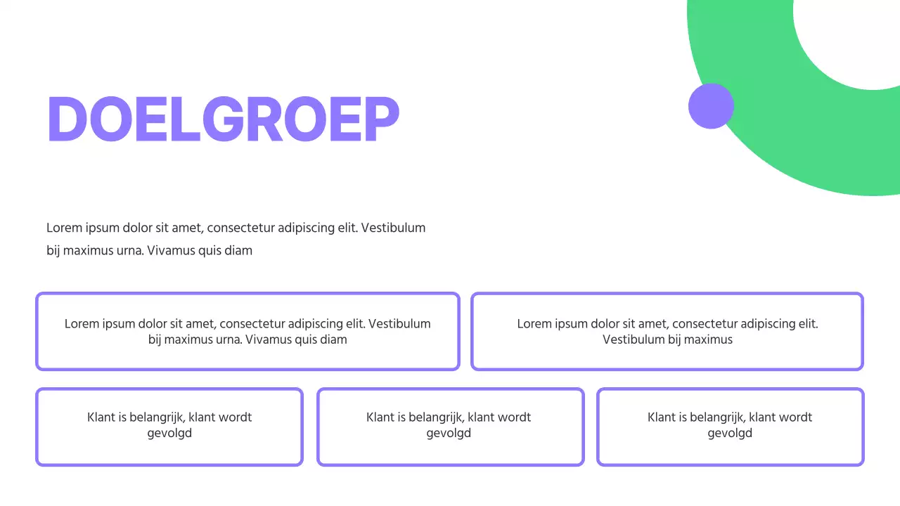 Paars en Groen Moderne Marketingstrategie Campagne