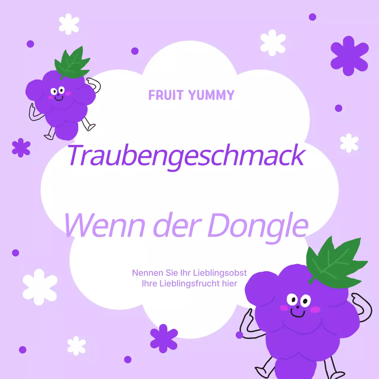 Förderung von einfachen Obstprodukten in Orange und Rosa