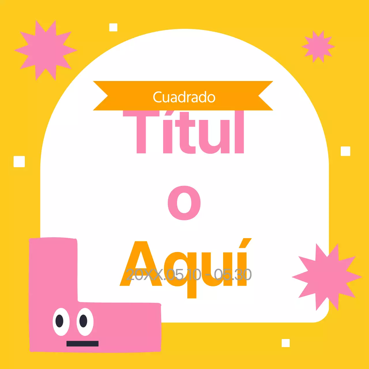 Enmarca los títulos principales con los colores del arco iris