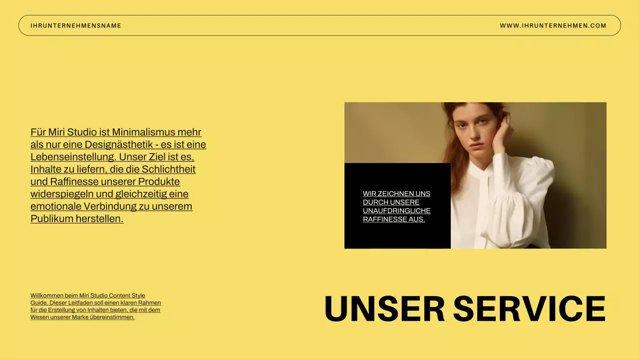 Blue Minimal Business Einführung des Unternehmens