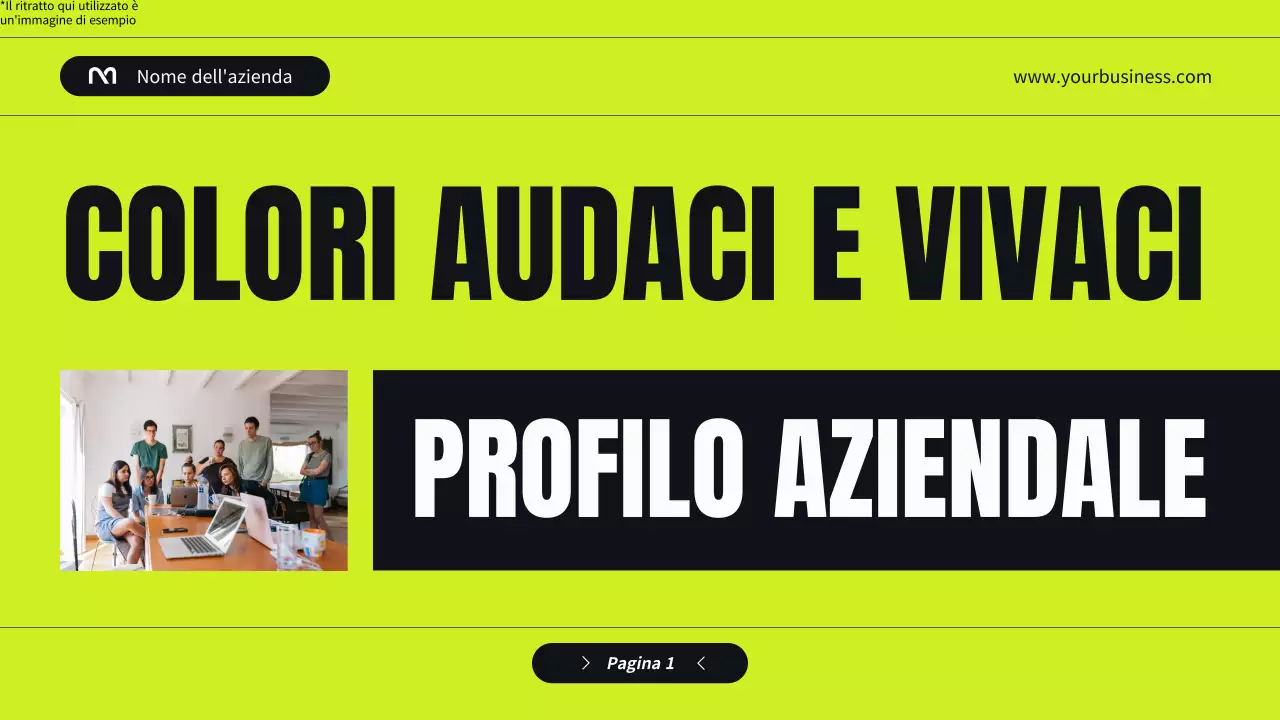 Profilo aziendale di Black and Green Modern Introduzione dell'azienda