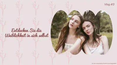 Rosa und Braun Elegant Feminity Lifestyle Vlog Promotion