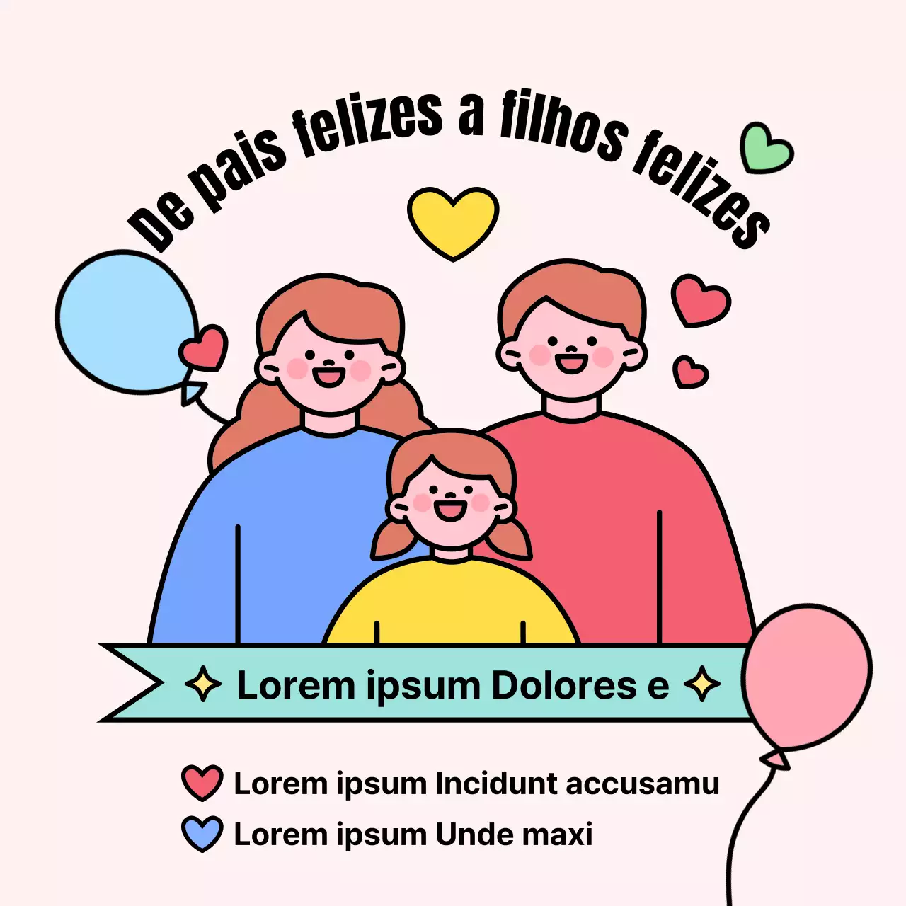 Promover as promoções amarelas e azuis para pais
