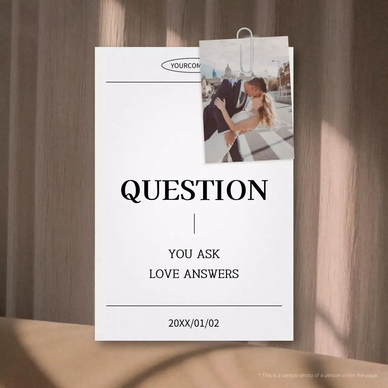 White Minimalist Love Announcement Social Media Post