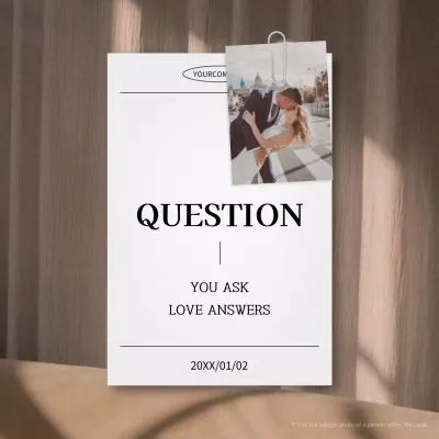 White Minimalist Love Announcement Social Media Post