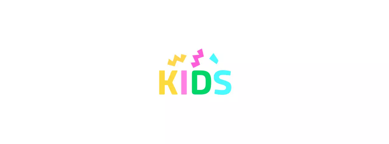 Kids Academy merchandise with colorful geometric shapes