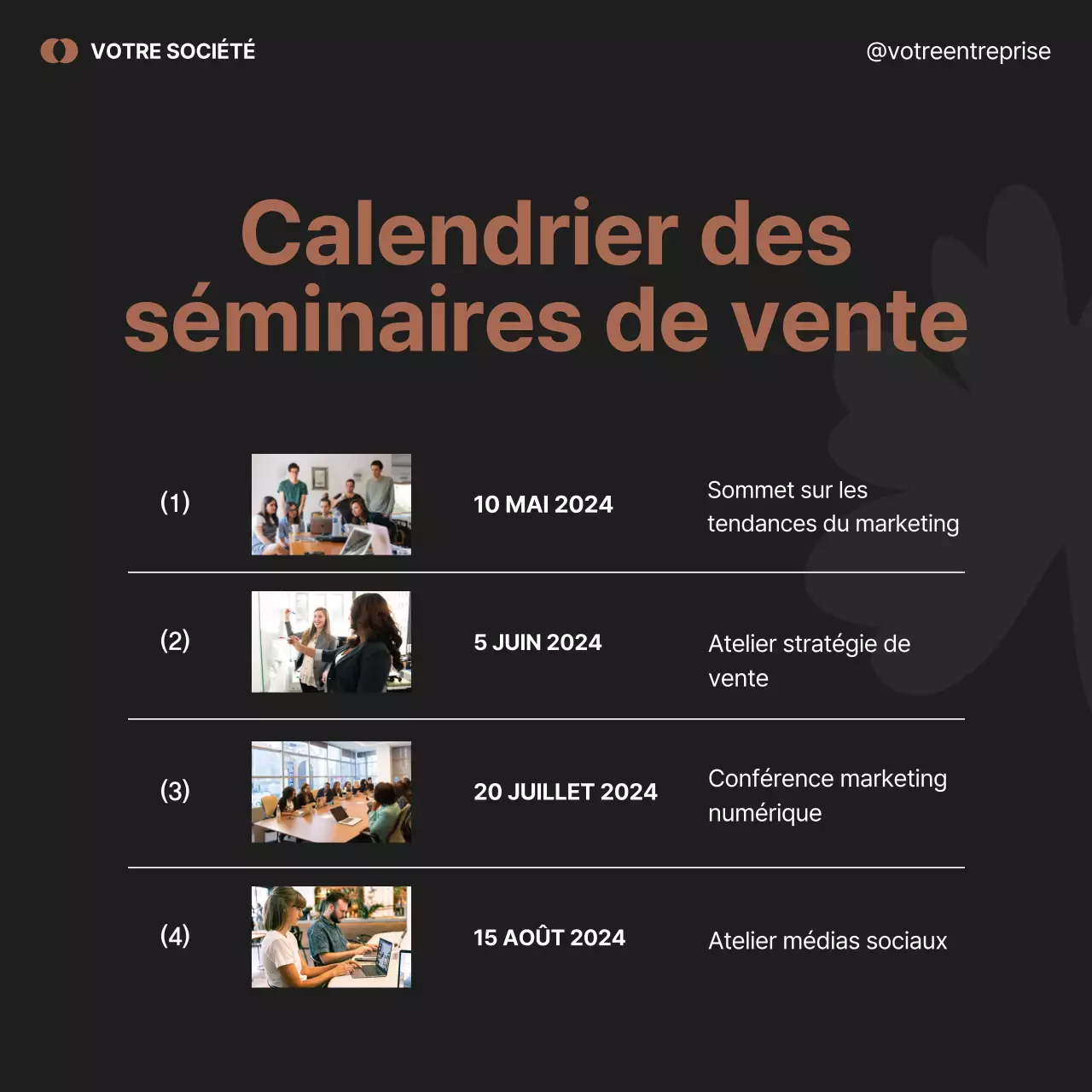 Publicité marketing minimale en noir et vert